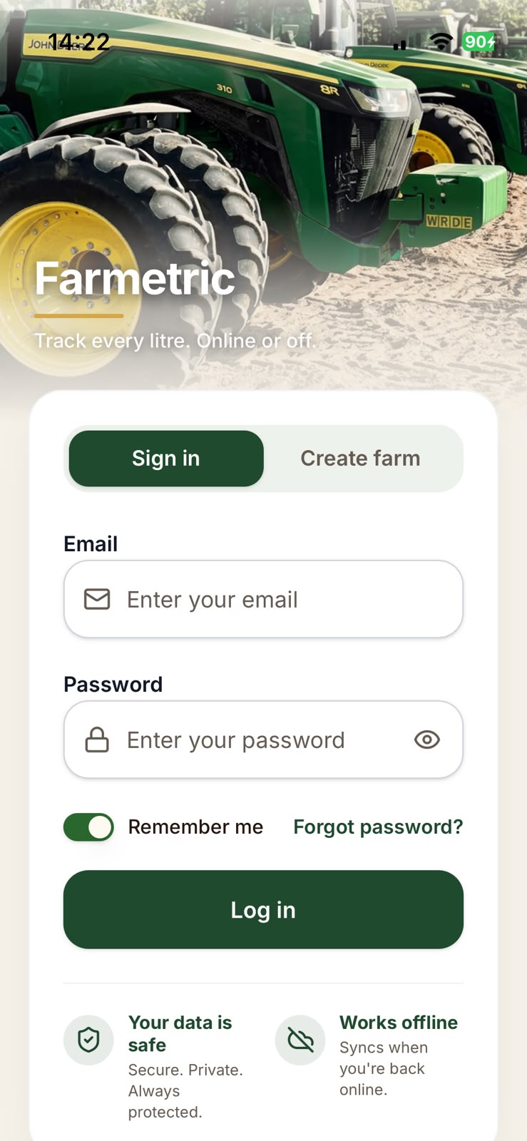 Secure sign in